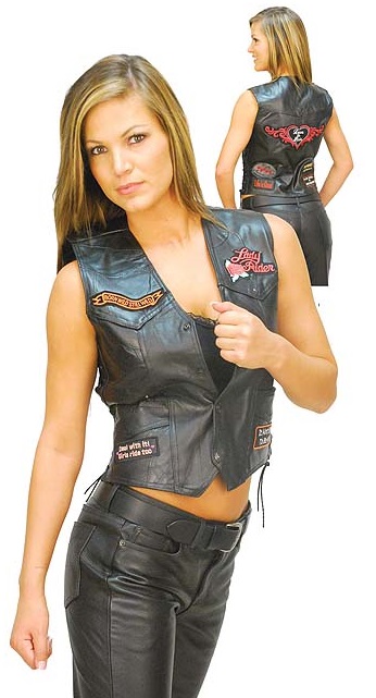 Women'S Sexy Leather Vest 116