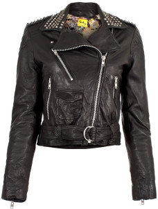 popular selection of studded faux leather jacket